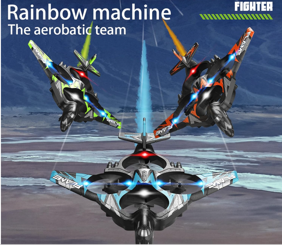 Rainbow Machine Jet Fighter Drone ✈️🌈