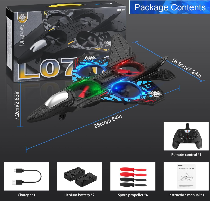 Jet Fighter Quadcopter Drone L0712 ✈️