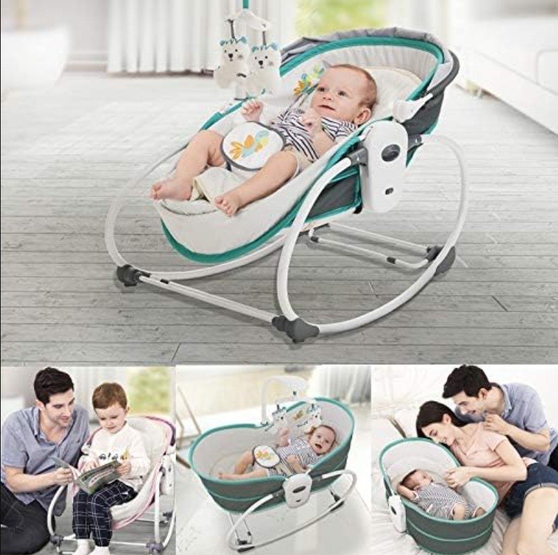 5-in-1 Multi-Functional Baby Bassinet &amp; Rocker