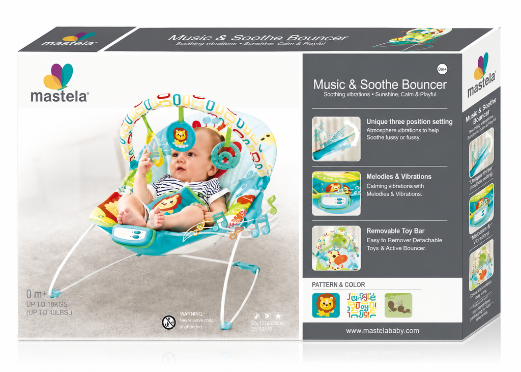 Mastela Baby Bouncer – Multi-Function Infant Rocker