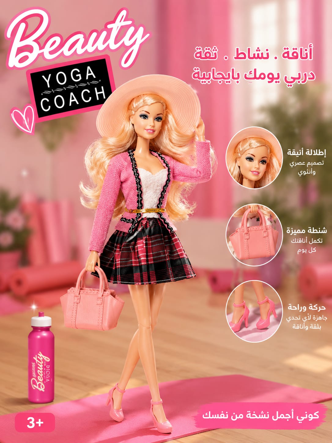 Beauty Fashion Coach Doll Set 💄✨