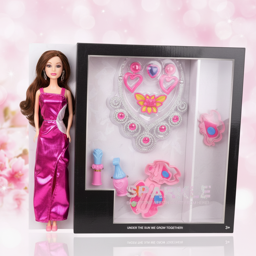 Sparkle Fashion Doll Set ✨👗👑