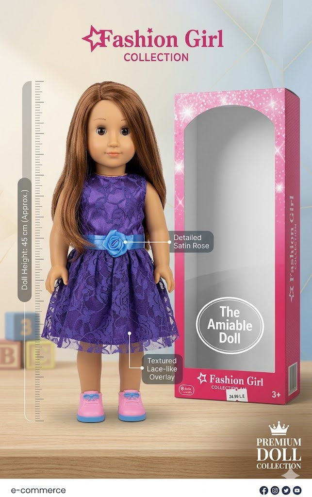 Fashion Girl Amiable Doll Set 👗✨